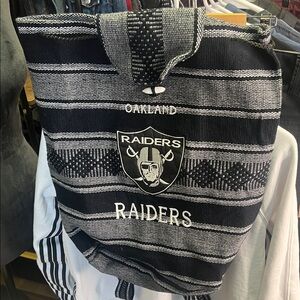 Oakland Raiders Black and White Men's Bag